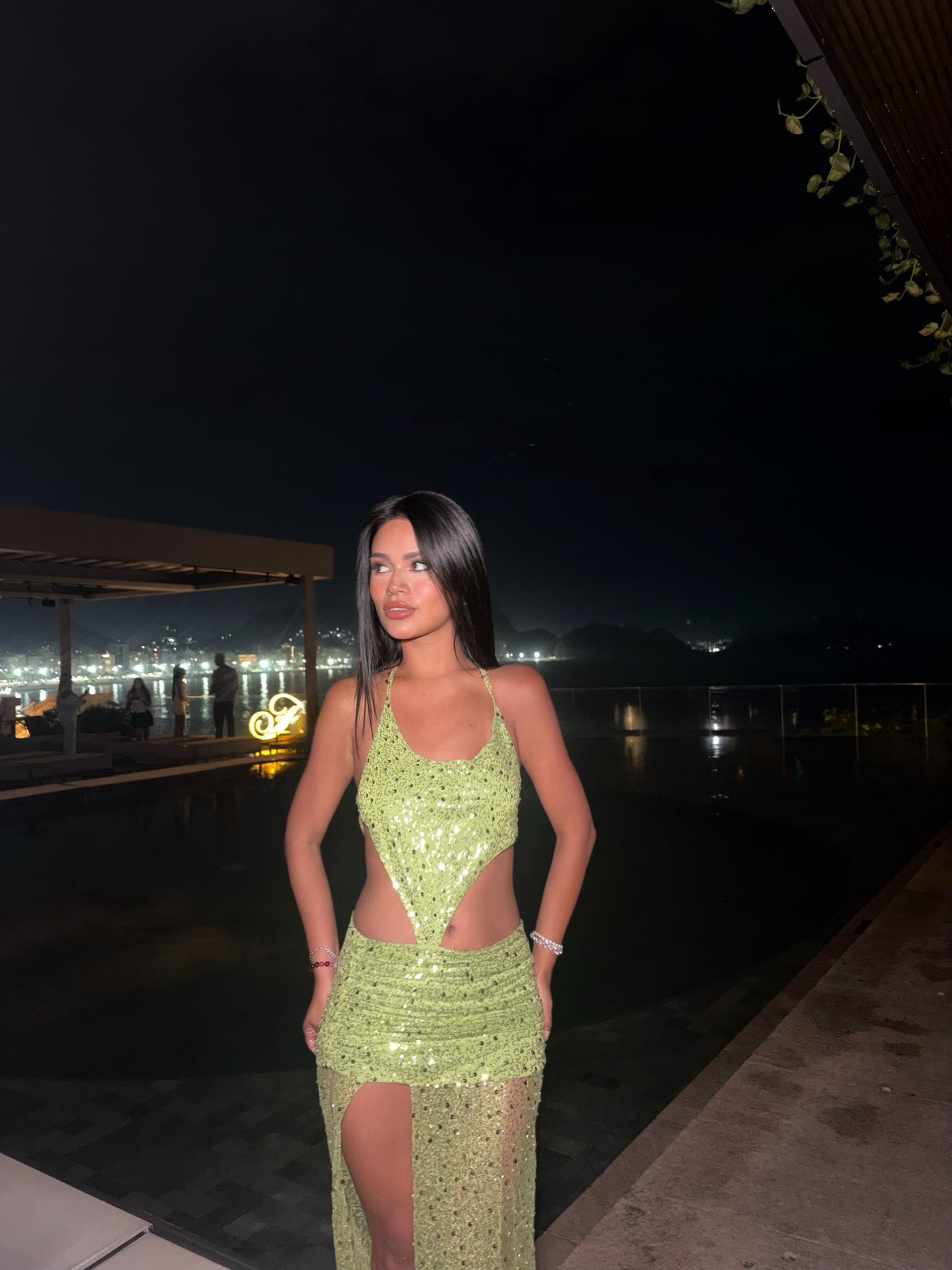 -Sea Glitter Dress