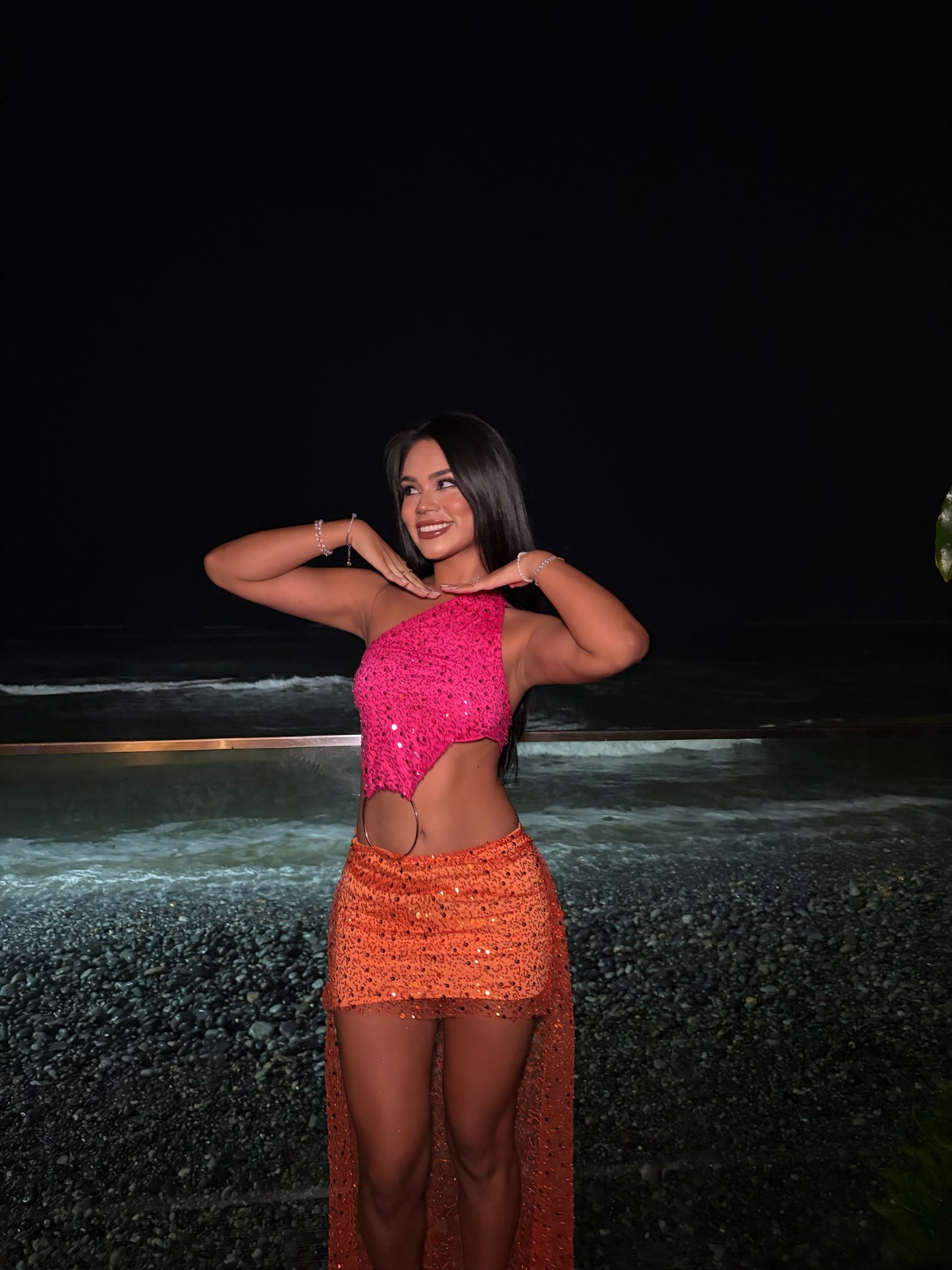 -Sun Glitter Dress