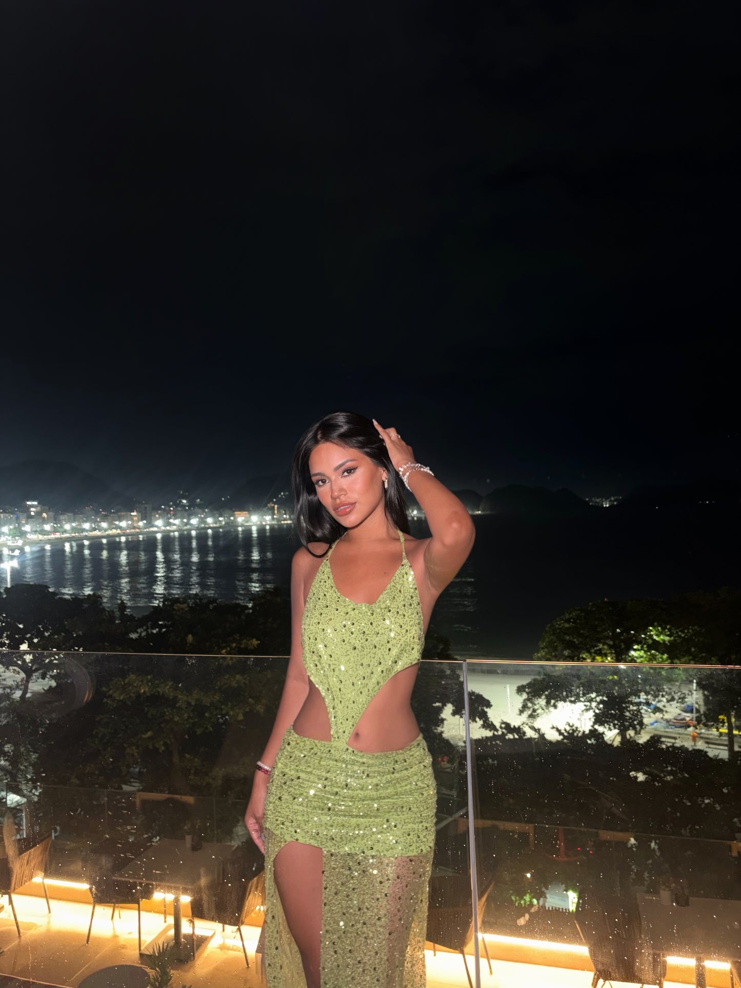 -Sea Glitter Dress