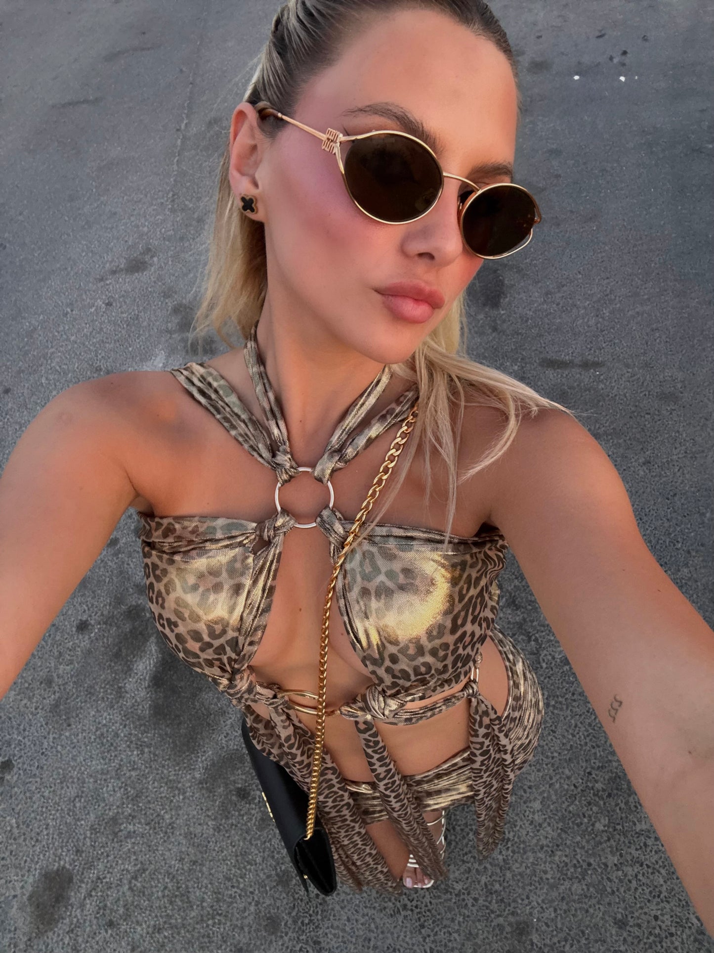 LEOPARD GOLDEN SET