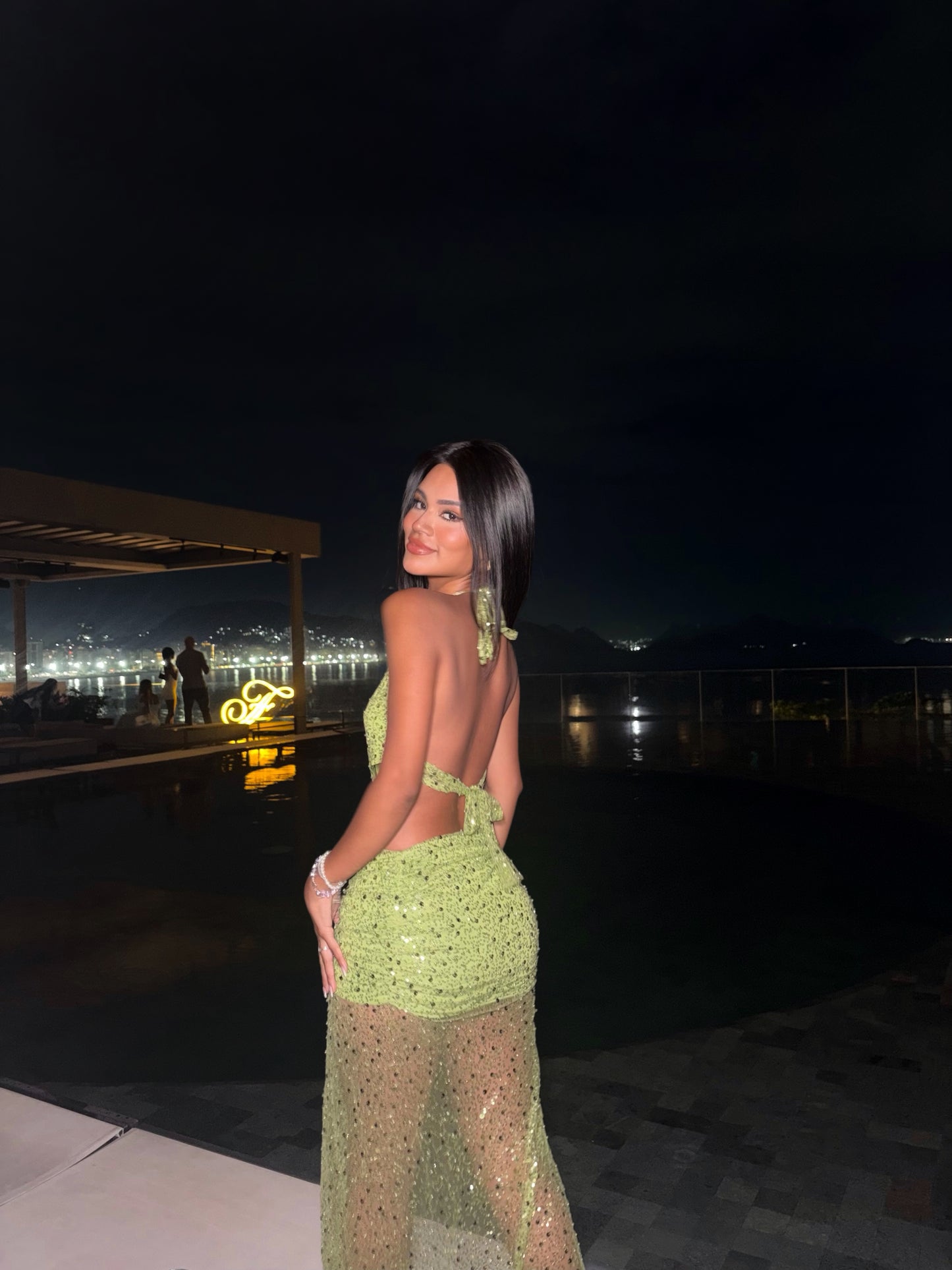 -Sea Glitter Dress