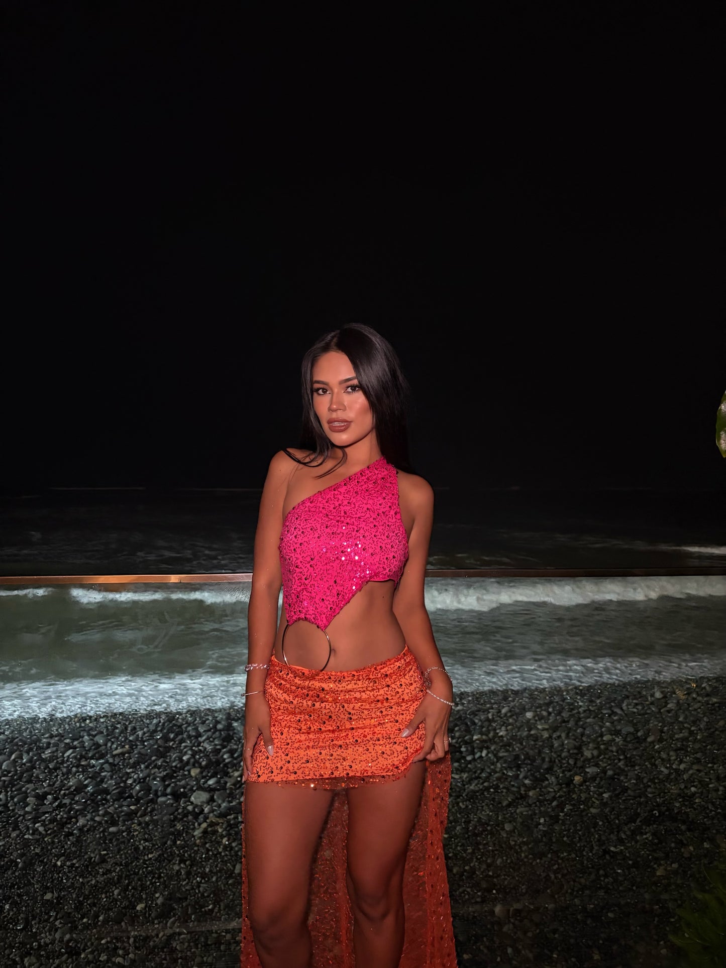 -Sun Glitter Dress