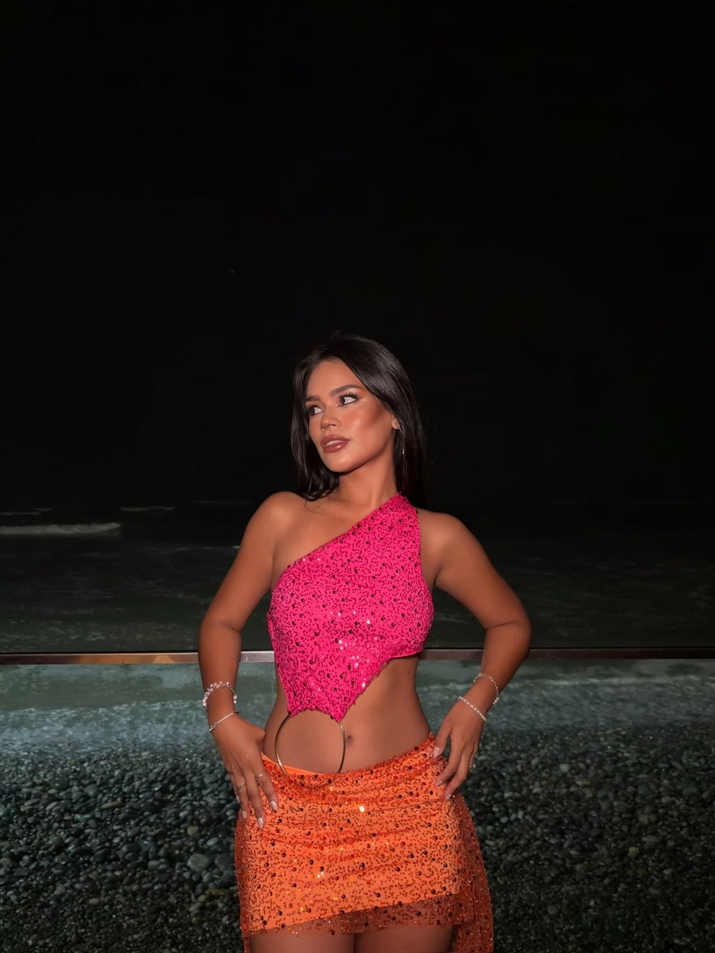-Sun Glitter Dress