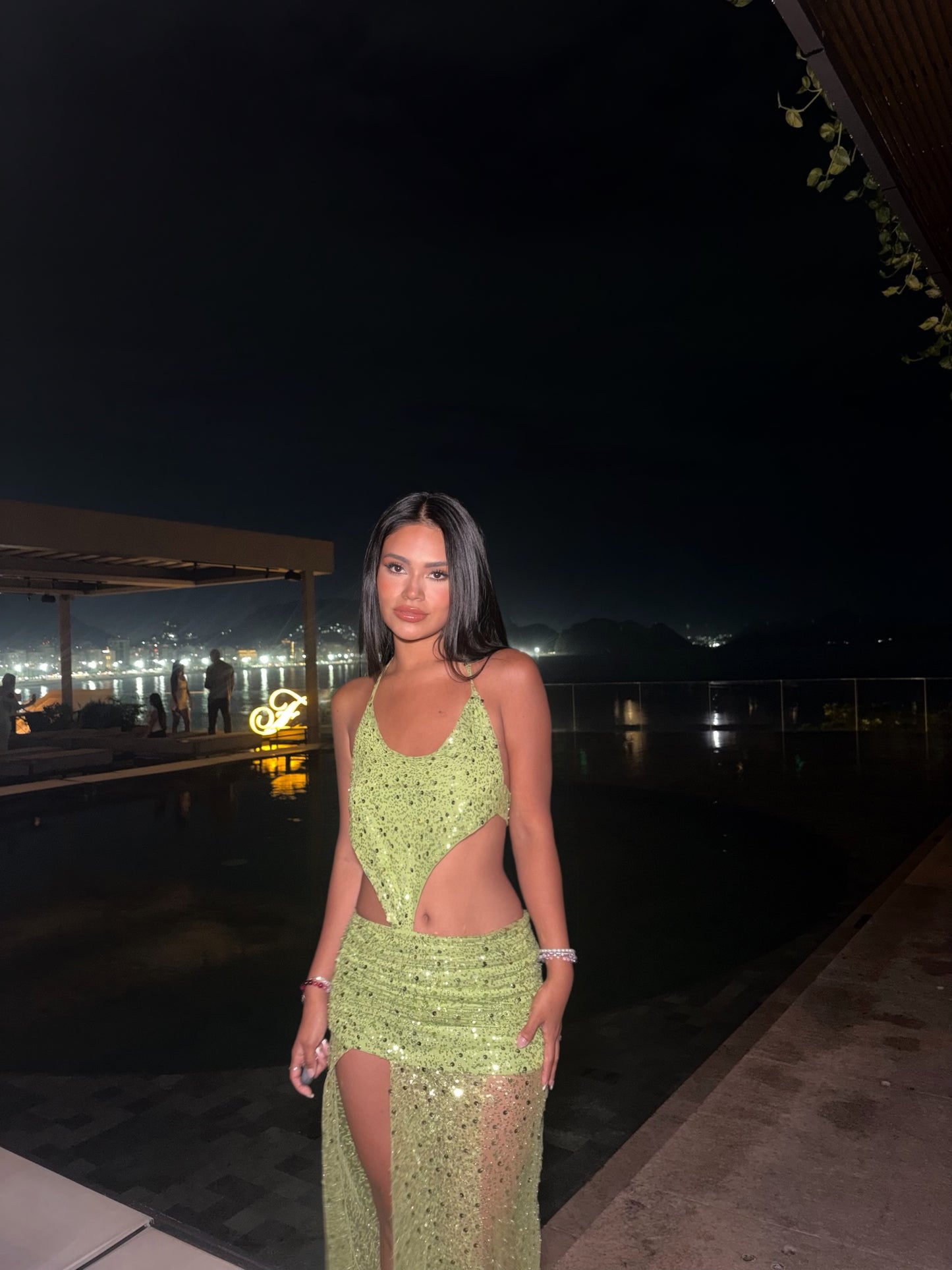 -Sea Glitter Dress